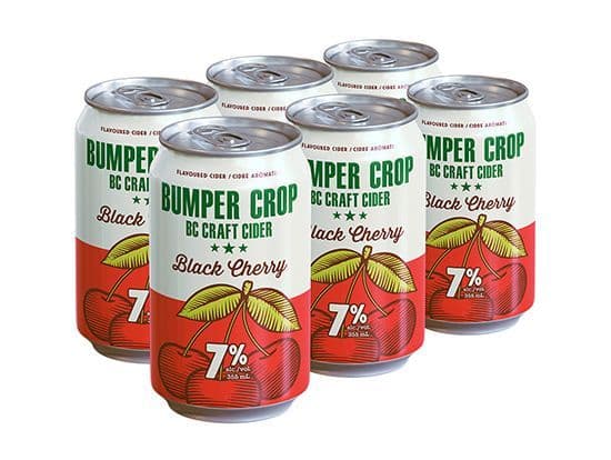 Bumper Crop Black Cherry 6Pack, 355mL ciders (7.0% ABV)