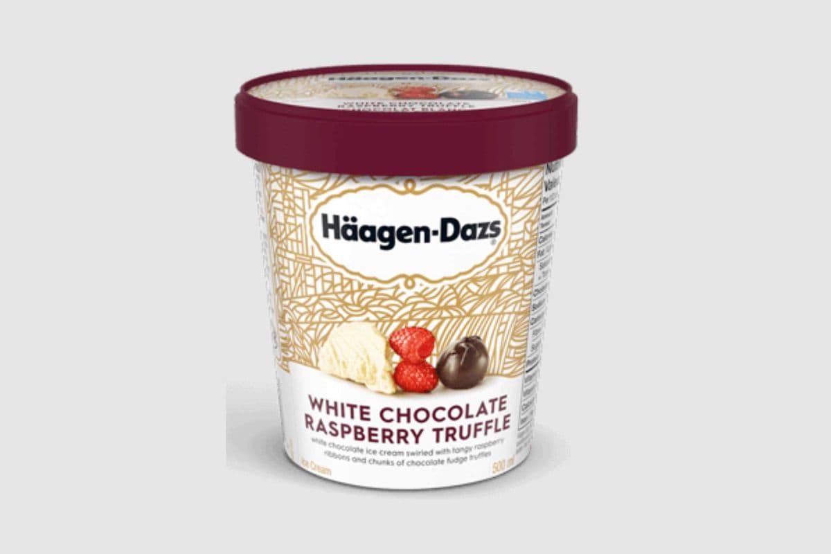 Hagen Dazs White Chocolate Raspberry Truffle (500ml)
