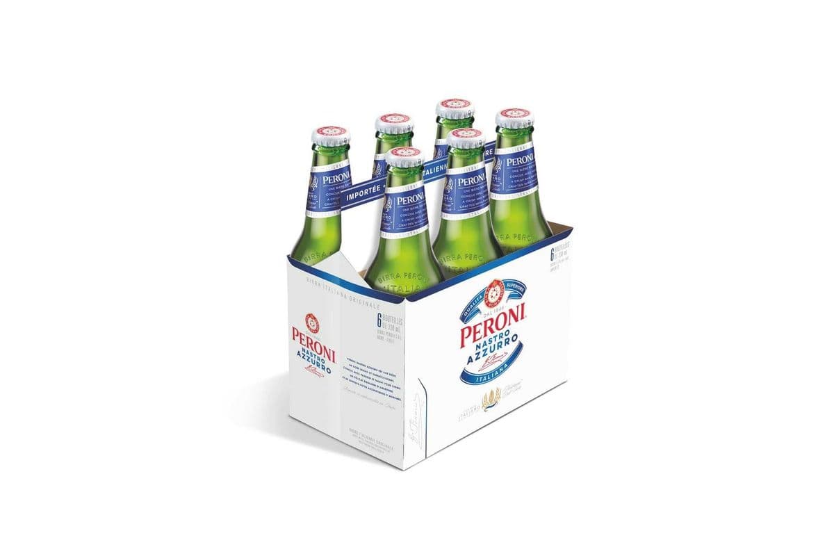 Peroni Nastro Azzurro (6 Pack) (6 x 330 ml Bottles)
