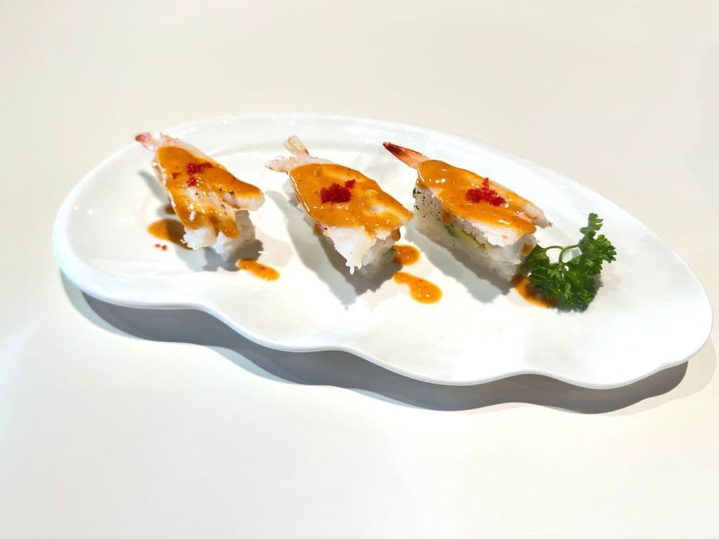 Torched Shrimp Oshi Sushi(3pcs)