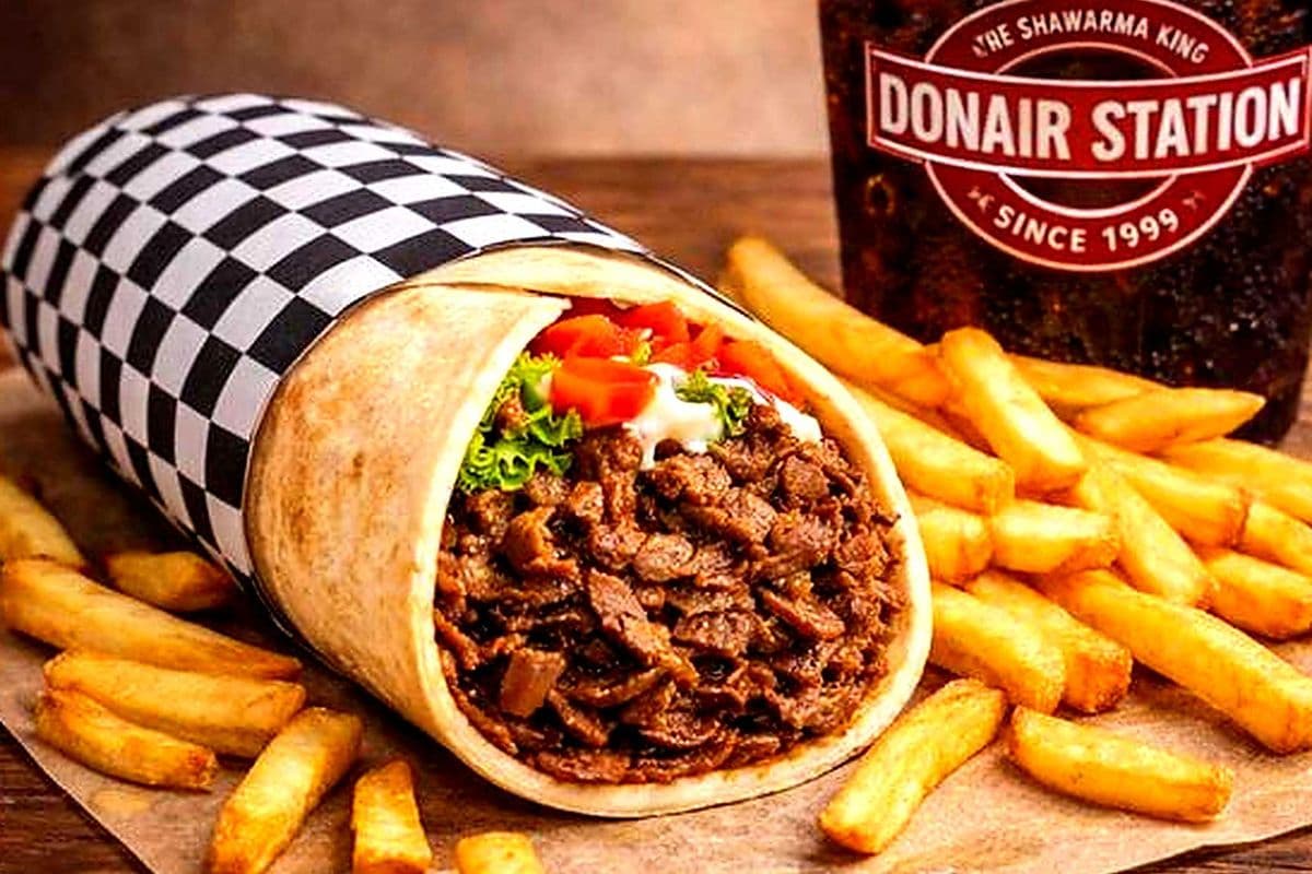 Regular Beef Donair wrap Combo. Most popular :)