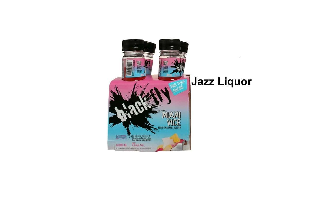 BLACK FLY RUM MIAMI VICE 4 BOTTLES (1 x 4x400ML)