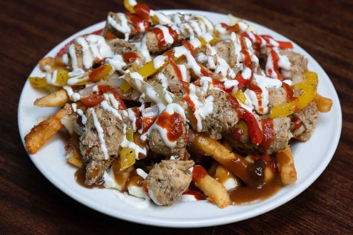 Chicken Souvlaki Poutine