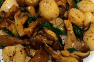 17. Szechuan Gonpo Diced Squid and Scallops