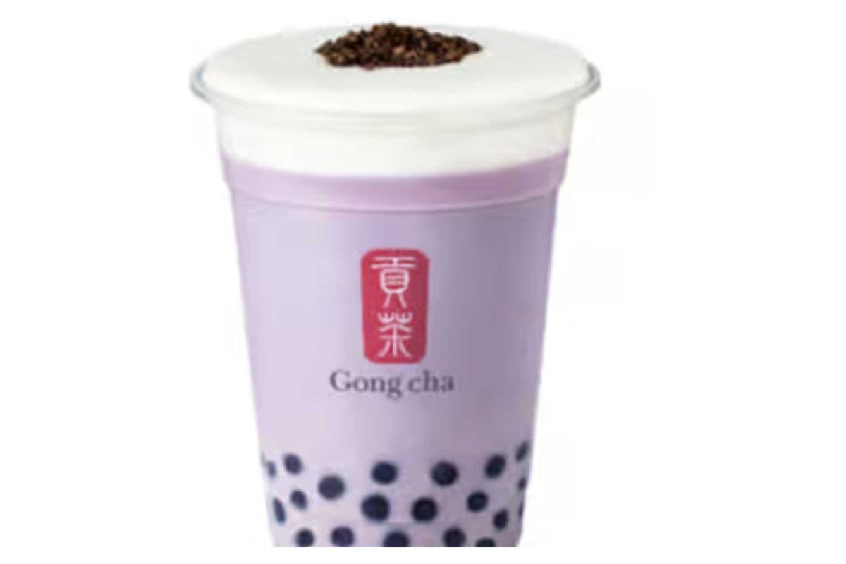 Milk Foam Pearl Taro Milk Tea