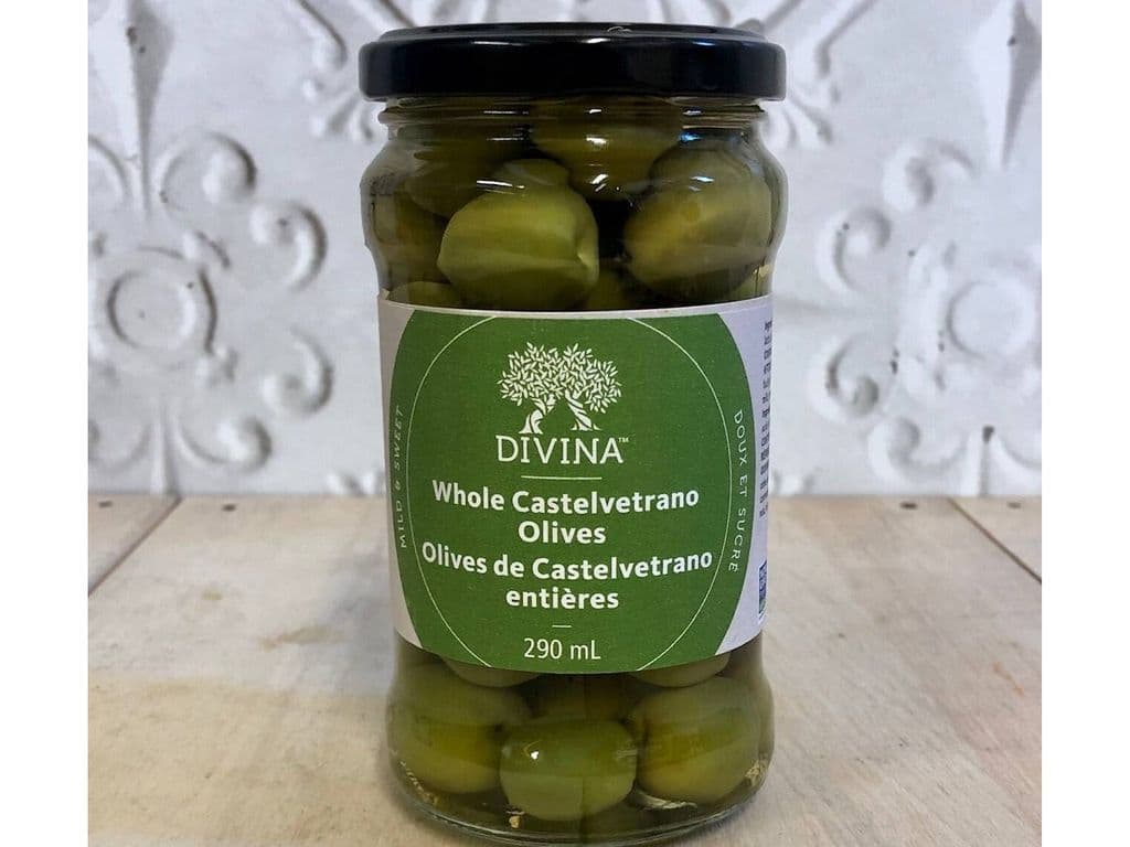 DIVINA WHOLE CASTELVETRANO OLIVES 290ML