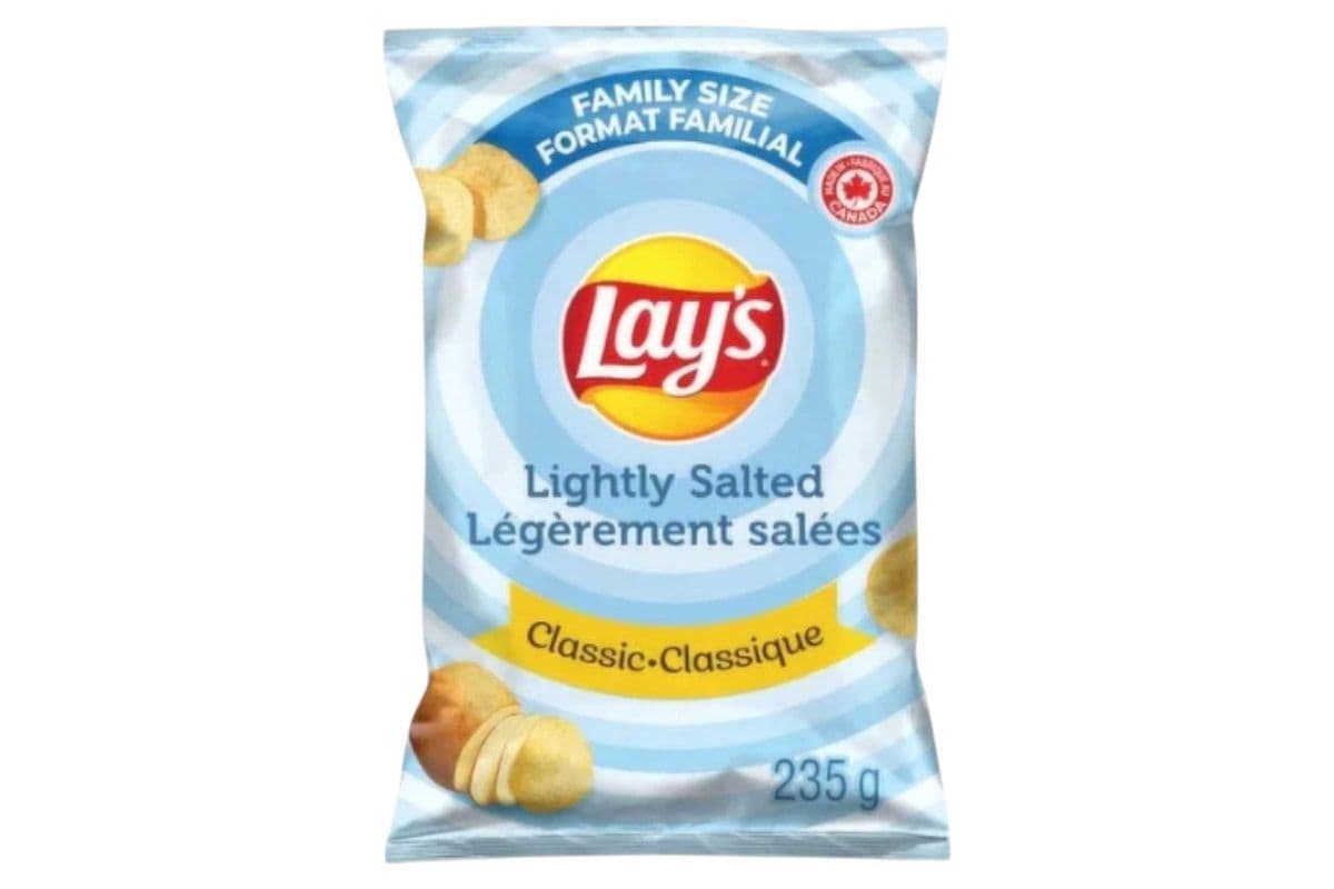 Lays Lightly Salted Classic (235gm) (280 Cal)