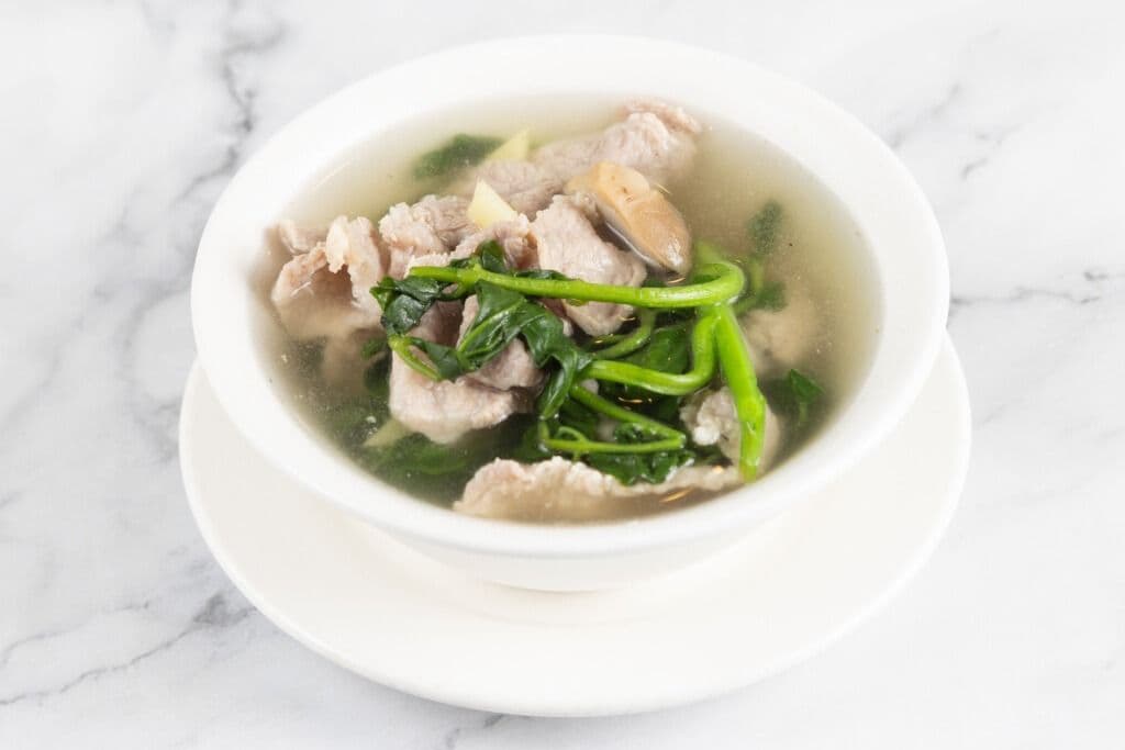 Chili Shredded Pork with Noodle in Soup