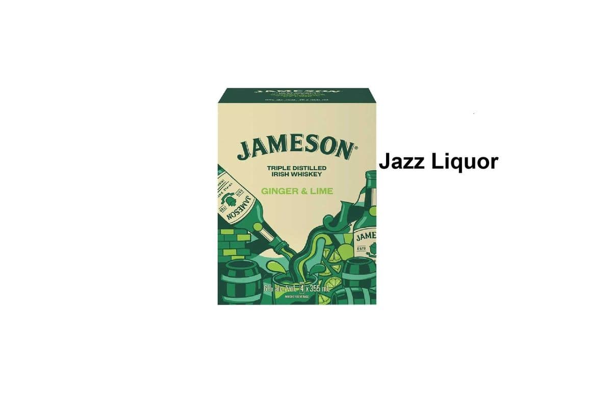 JAMESON GINGER AND LIME 4 CANS (1 x 4×355ML)