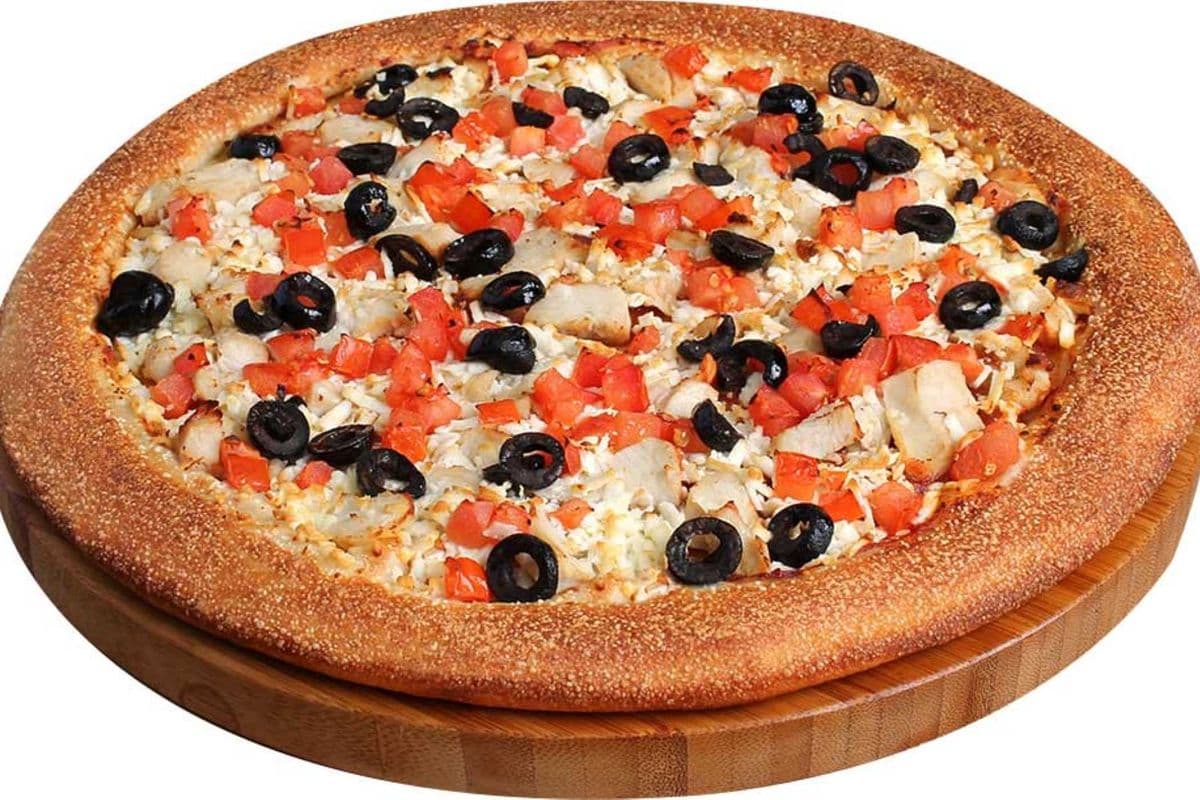 10" Greek w/Chicken (First Pizza)
