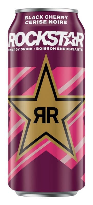 Rockstar Boisson Énergisante Cerise Noire 473ml/ Rockstar Energy Drink Black Cherry 473ml