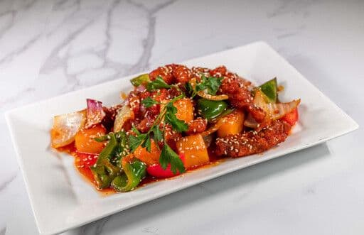 Porc aigre-douce avec riz / Sweet and Sour Pork with Rice