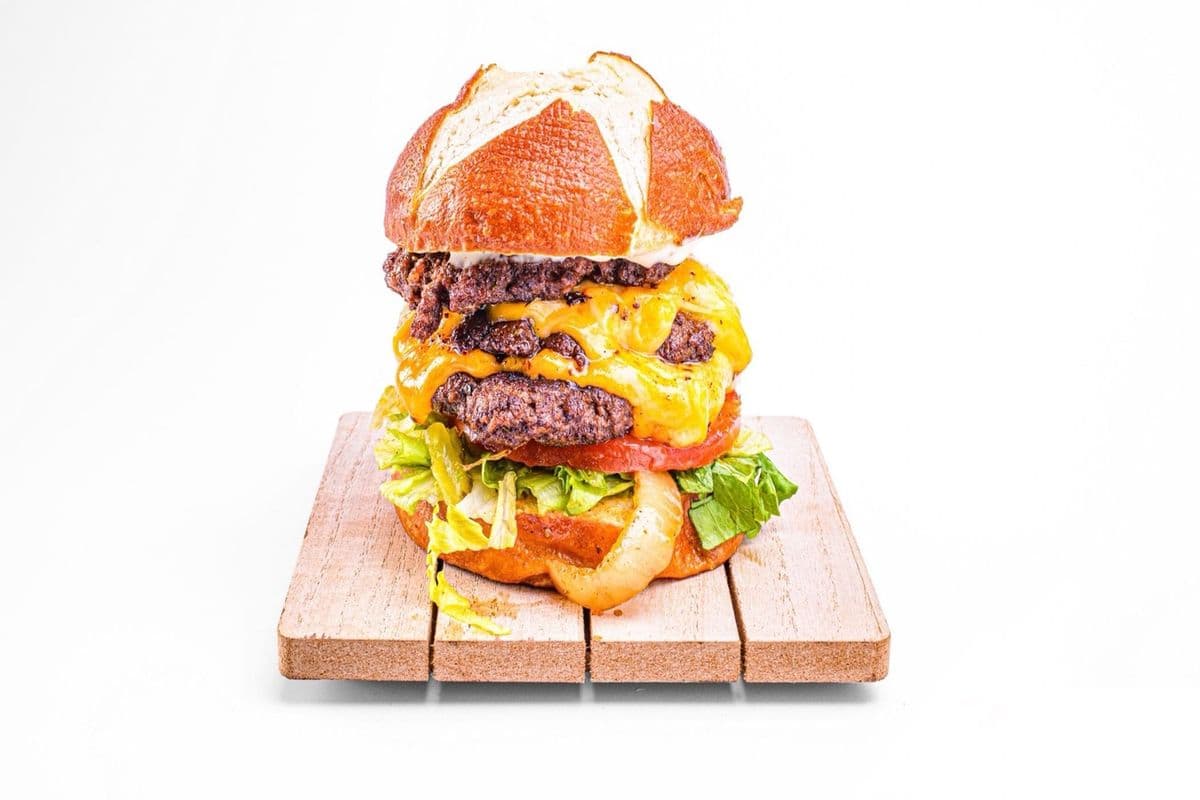 Triple Beef and double Cheese Burger