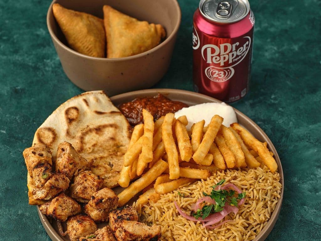 Shish Taouk Combo Rice and Fries