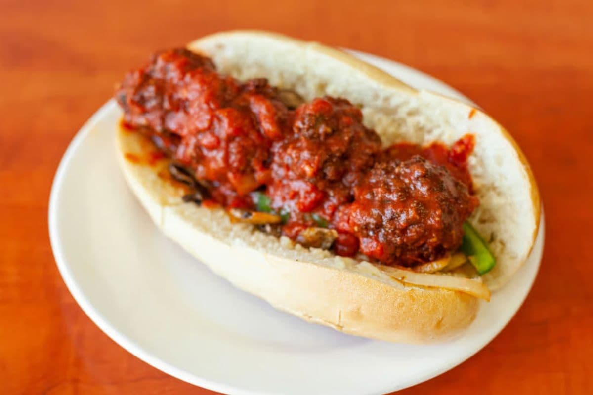 Homemade Meatball Hoagie