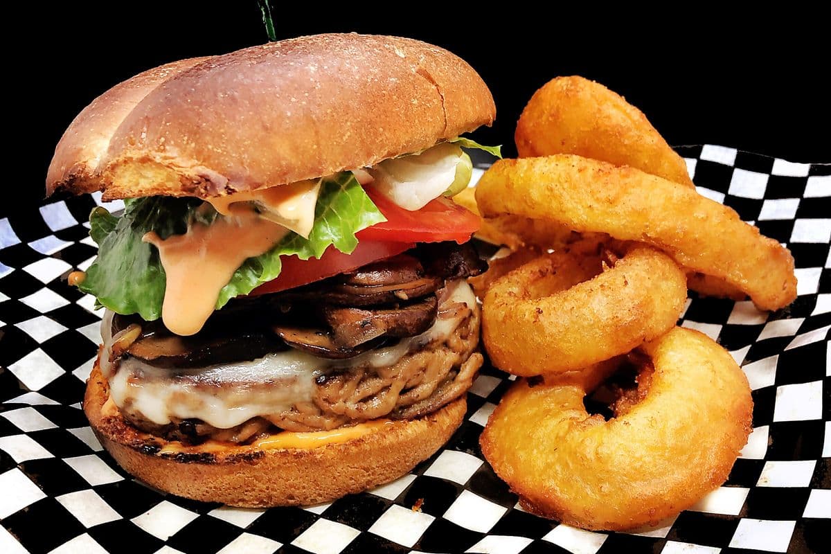 Mushroom Burger (with vegetarian option)