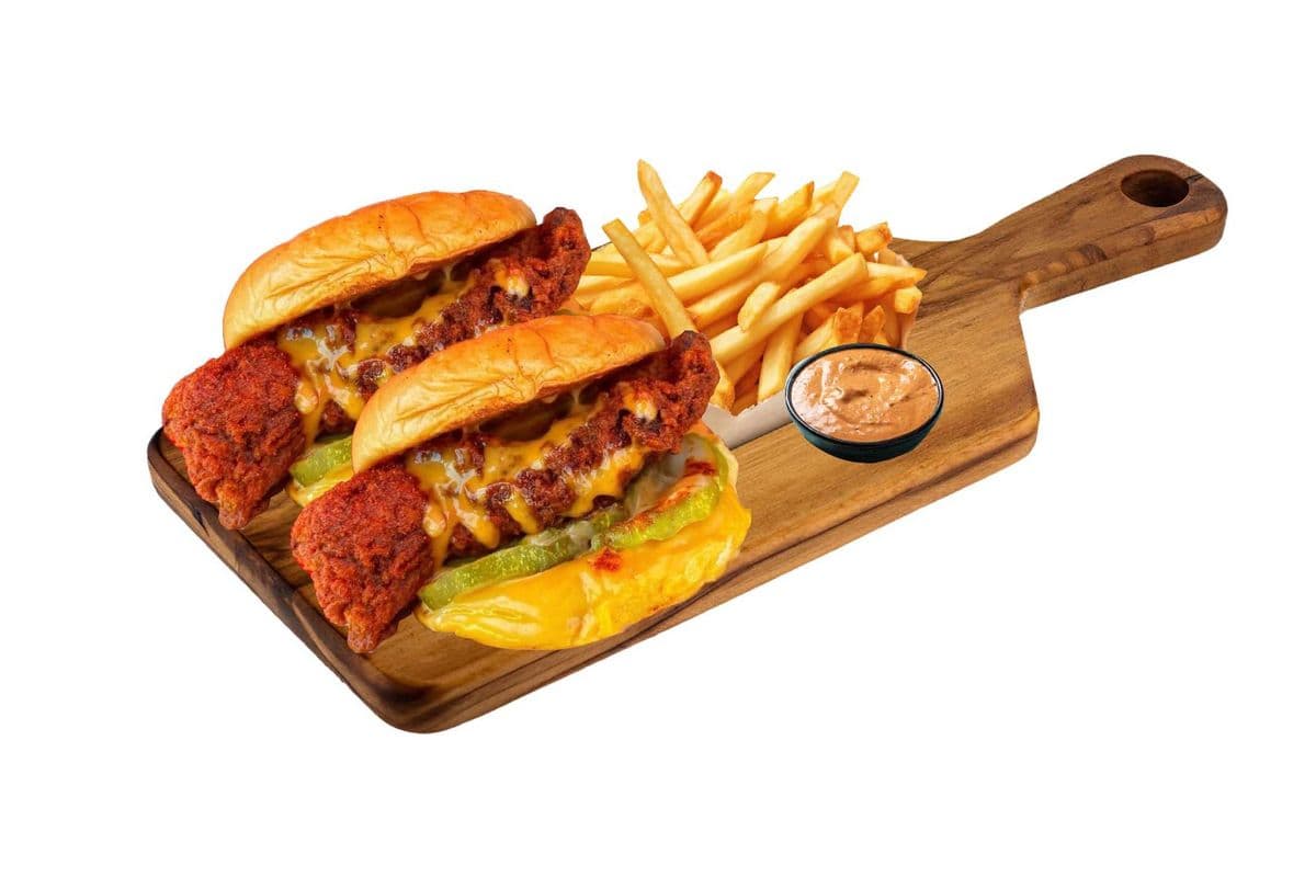 CHKN #3: 2 Sliders With Fries