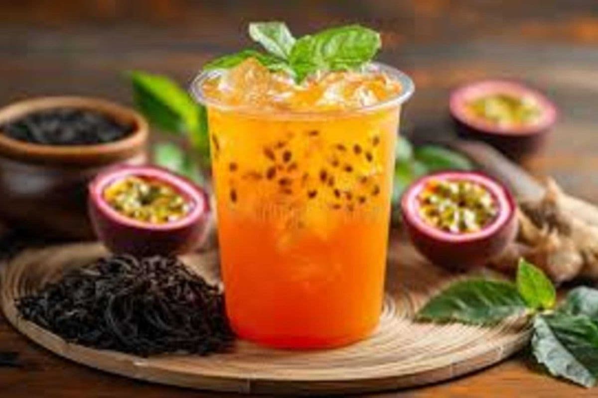 Iced Passion Fruit Tea / 清爽百香果茶