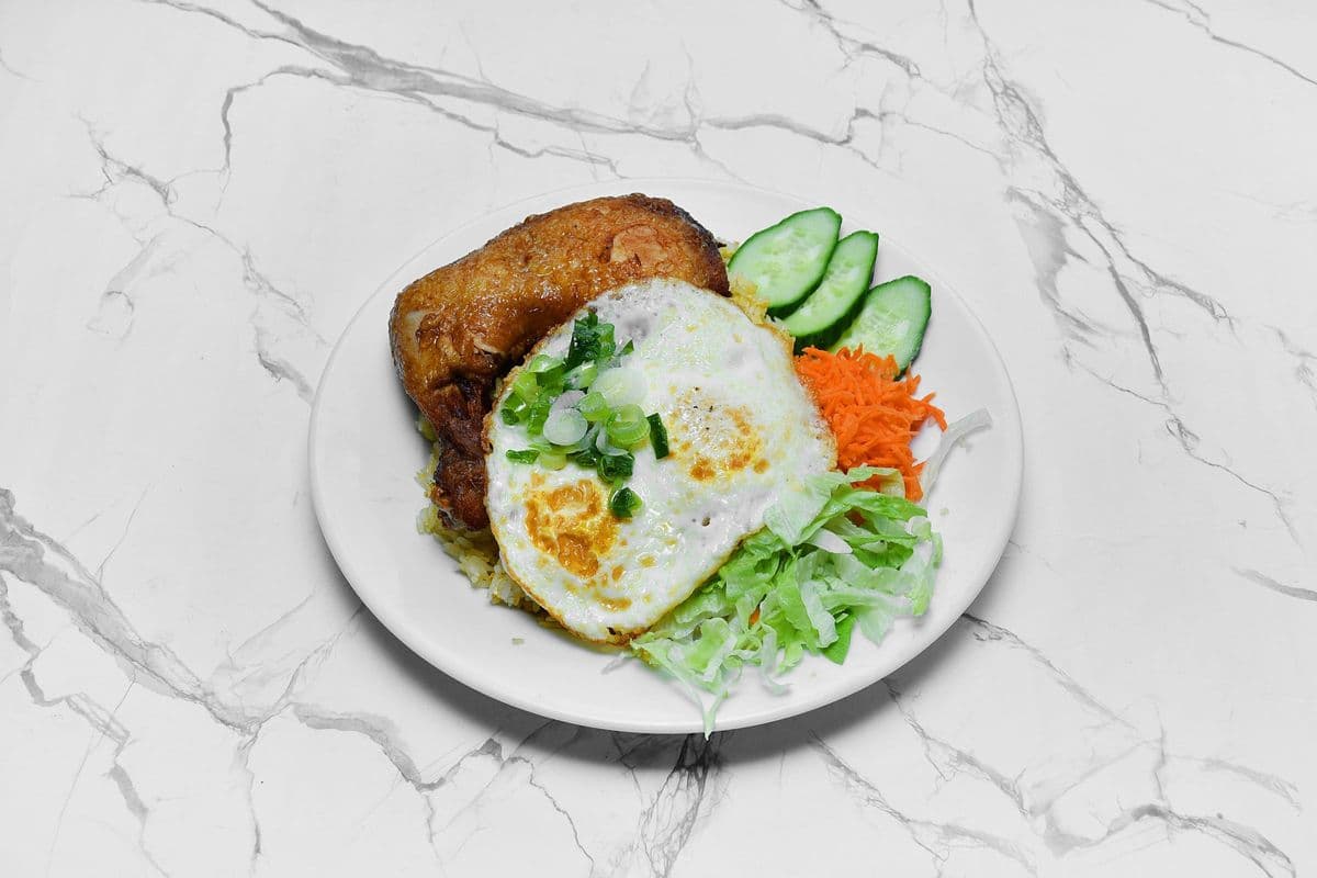 48A. Chicken Thigh & Eggs On Fried Rice
