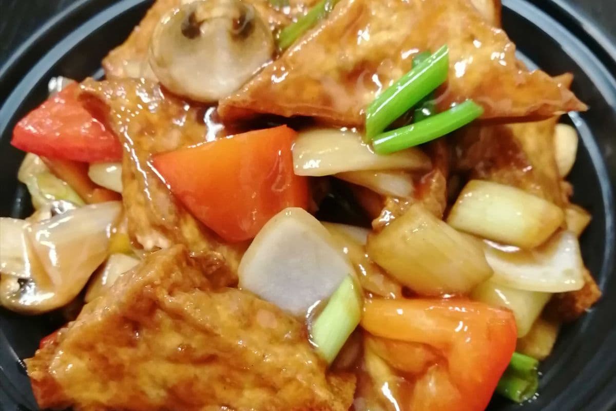 66. Crispy Tofu with Vegetables