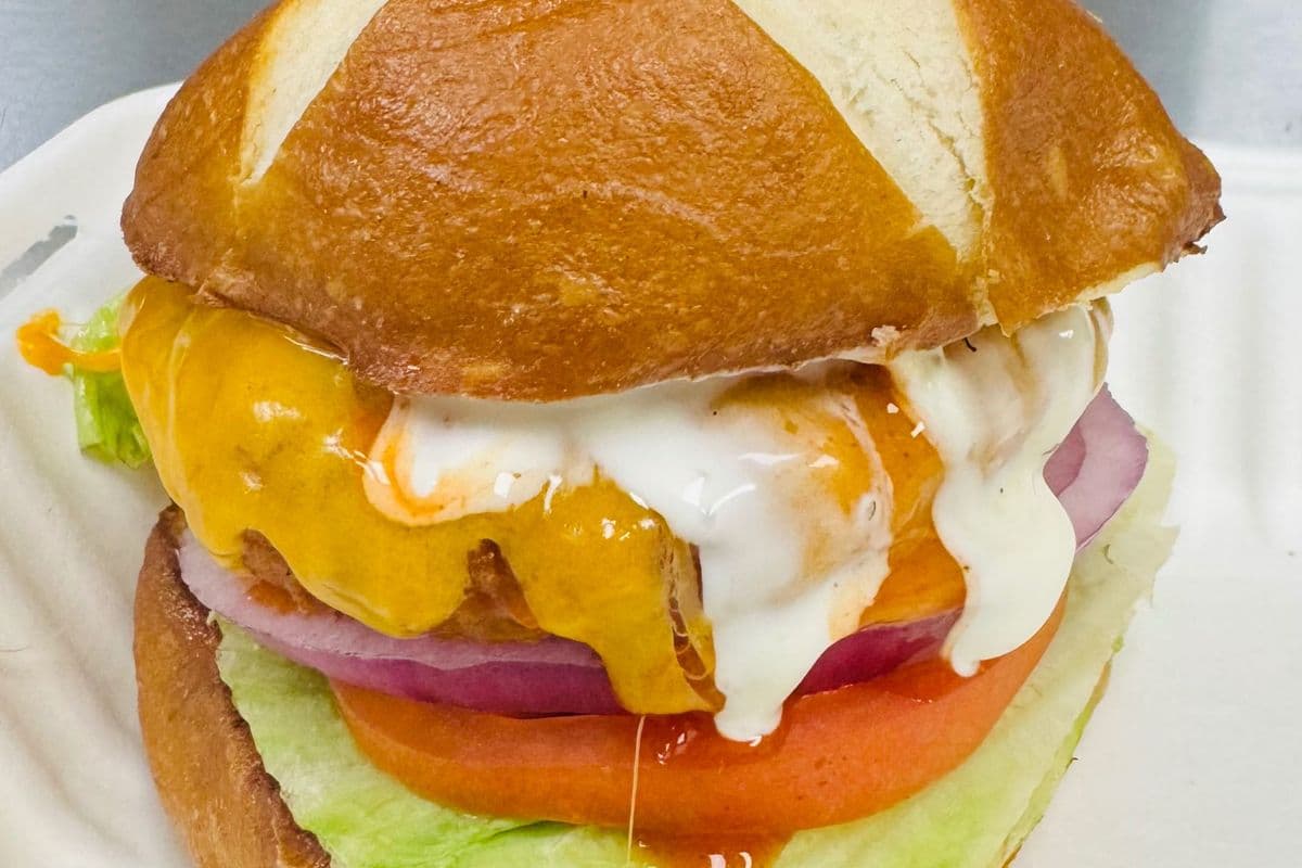 Grilled Buffalo Chicken Burger