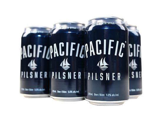 Pacific Pilsner 6can, 355mL domestic (5.0% ABV)