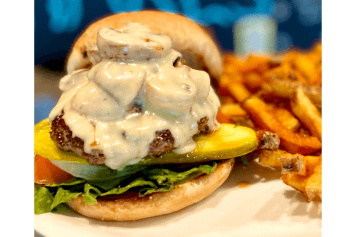 Mushroom Swiss Burger
