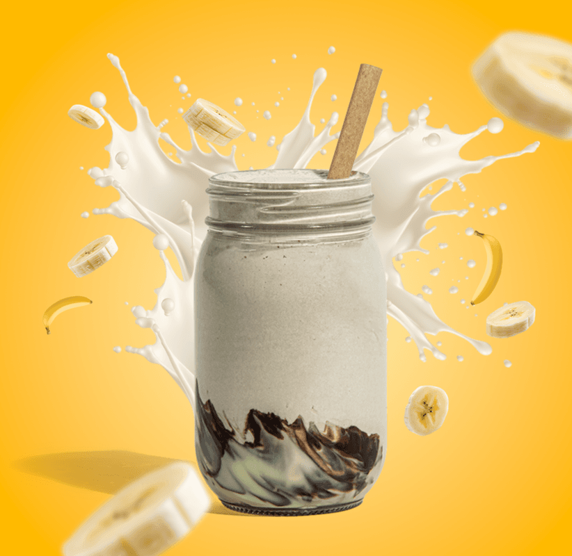 Lait Frappé Choco-Banane / Choco-Banana Milkshake