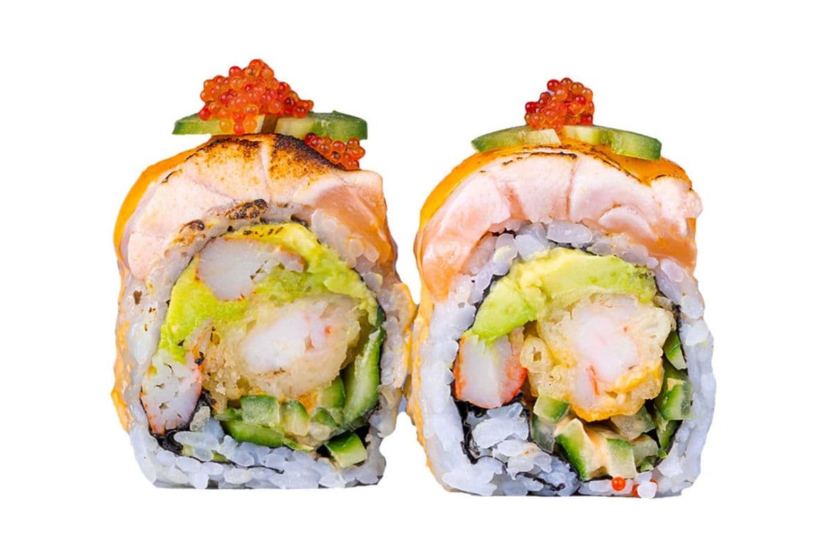 Aburi Salmon Dragon Roll (8 pcs)