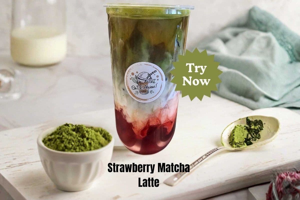 Strawberry Matcha Latte (700ml)