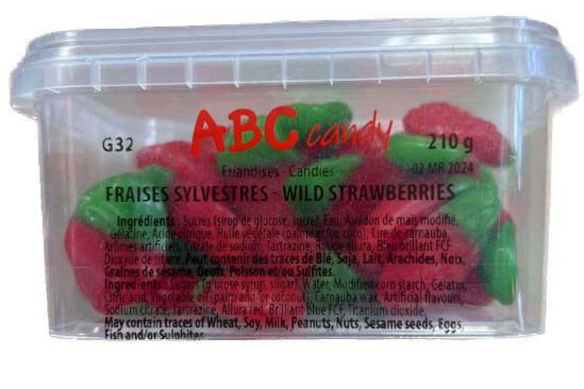 ABC Candy - Contenant - Fraises Sylvestres / Container - Wild Strawberries