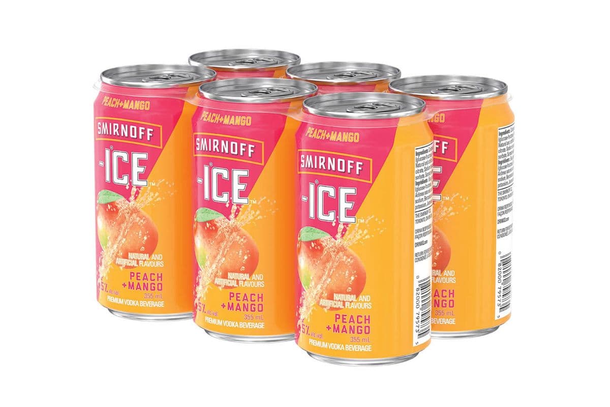 Smirnoff Ice Peach + Mango - 6PK (6 x 355mL cans)