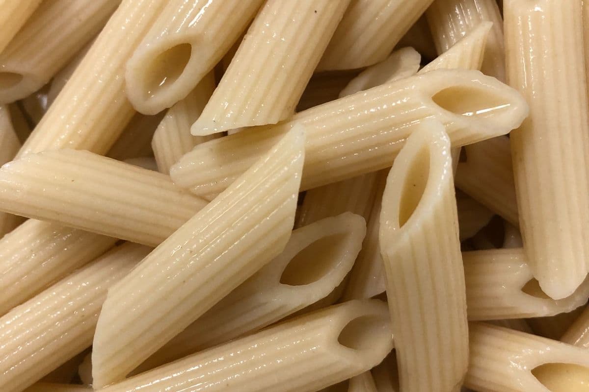 Penne With Beef Sauce.