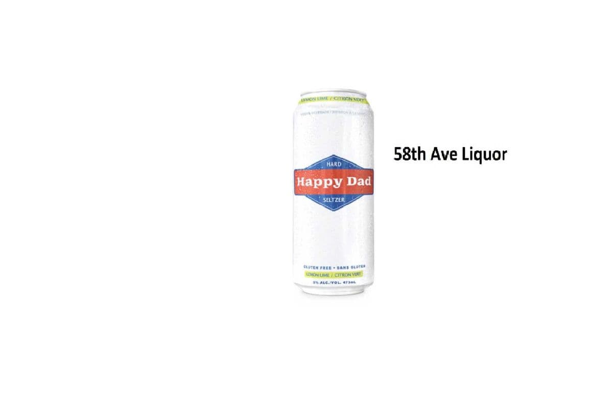 HAPPY DAD HARD SELTZER LEMON LIME CAN (1 x 473ML)