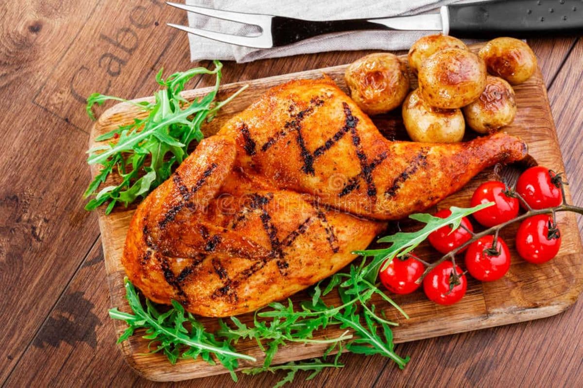 Half Chicken and One Side
