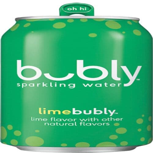 Bubly Boisson D'Eau Pétillante Lime 355ml/ Bubly Sparkling Water Beverage Lime 355ml