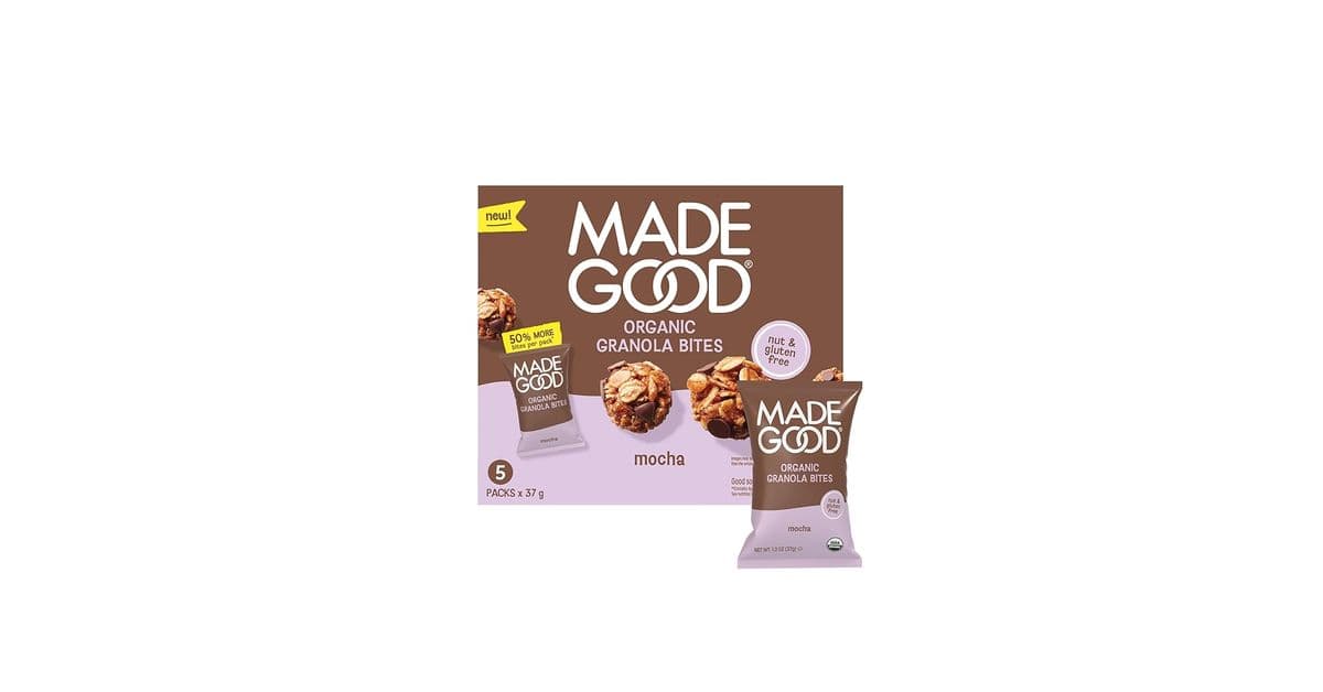Made Good Bouchées Granola Biologiques / Made Good Organic Granola Bites 