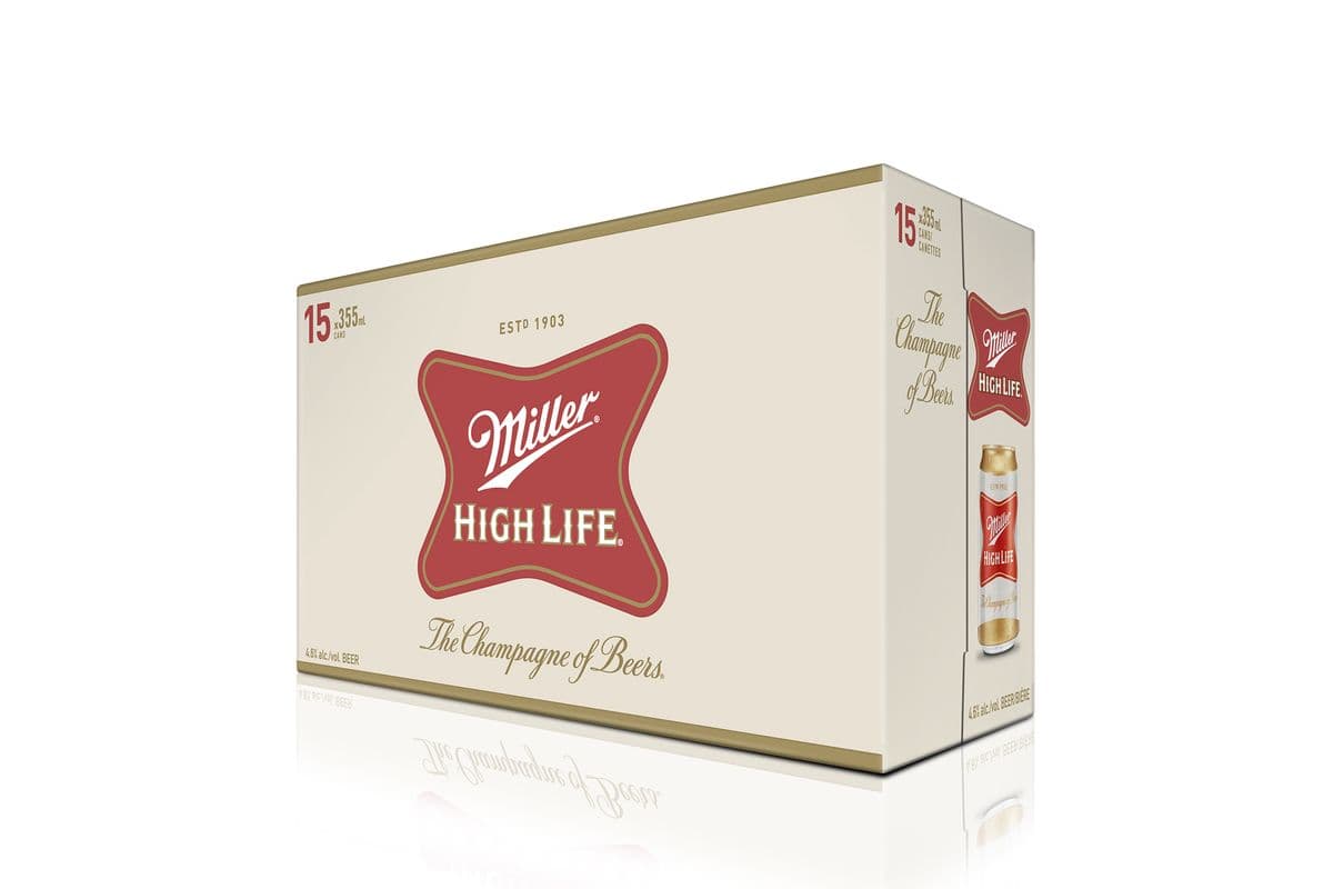 Miller High Life (15 Cans) (15 x 355ml)