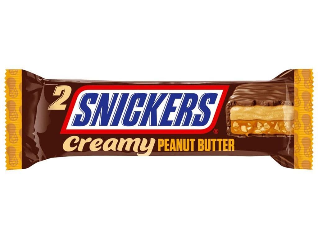 Snickers Creamy Peanut Butter Nutty Milk Chocolate Bar 36.5g European 