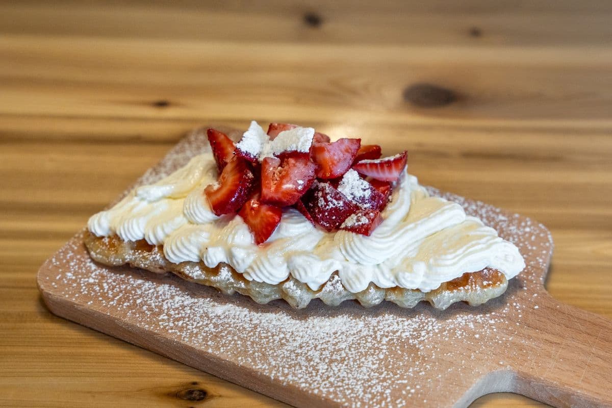 Strawberry Croffle