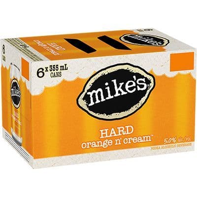 Mikes Hard Orange Cream, 6 x 355 ml