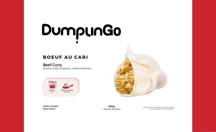 Beef & Curry Frozen Dumplings (800g) / Boeuf & Cari Dumpling Congelée(800g)/