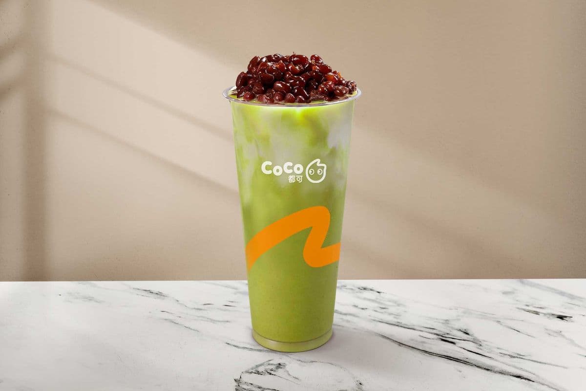 Haricots rouges matcha latte / Red Bean Matcha Latte