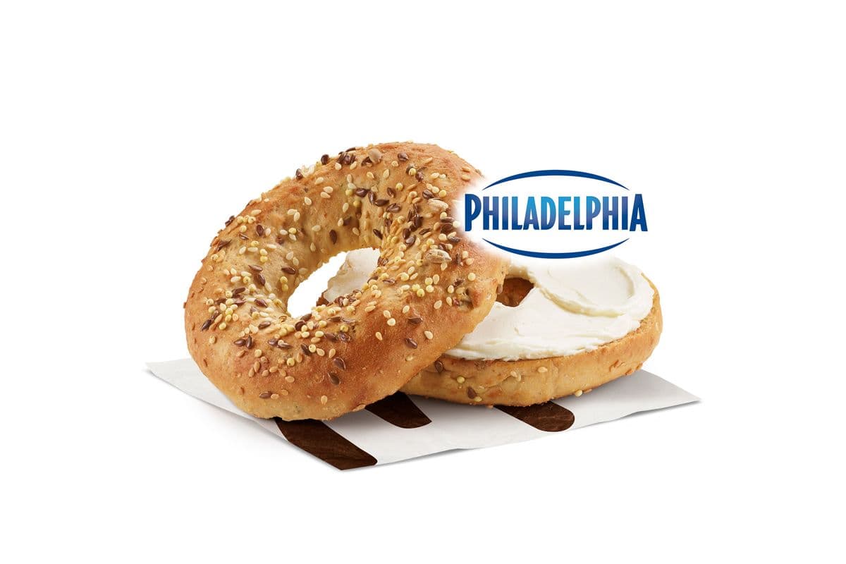 Bagel multigrains avec produit fromage à la crème original [390.0 Cal]