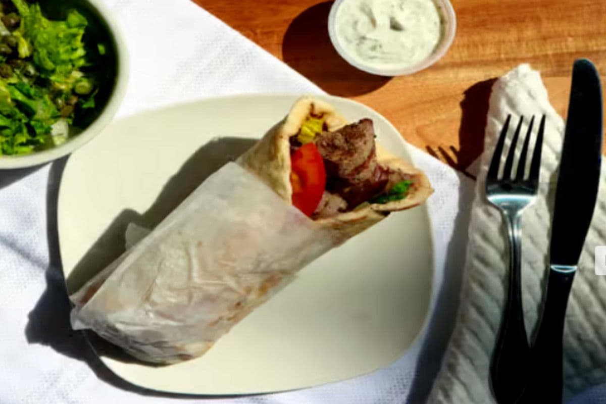 Lamb Souvlaki Pita Wrap