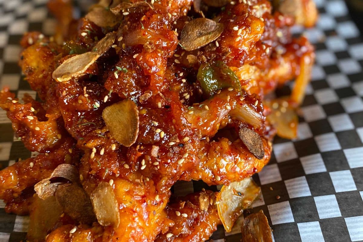 47. Spicy, Sweet and Sour Kalamari 마늘 깐풍 오징어(Half)
