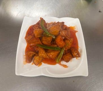 Deep Fried Bean Curd with Sweet & Sour Sauce / 甜酸豆腐