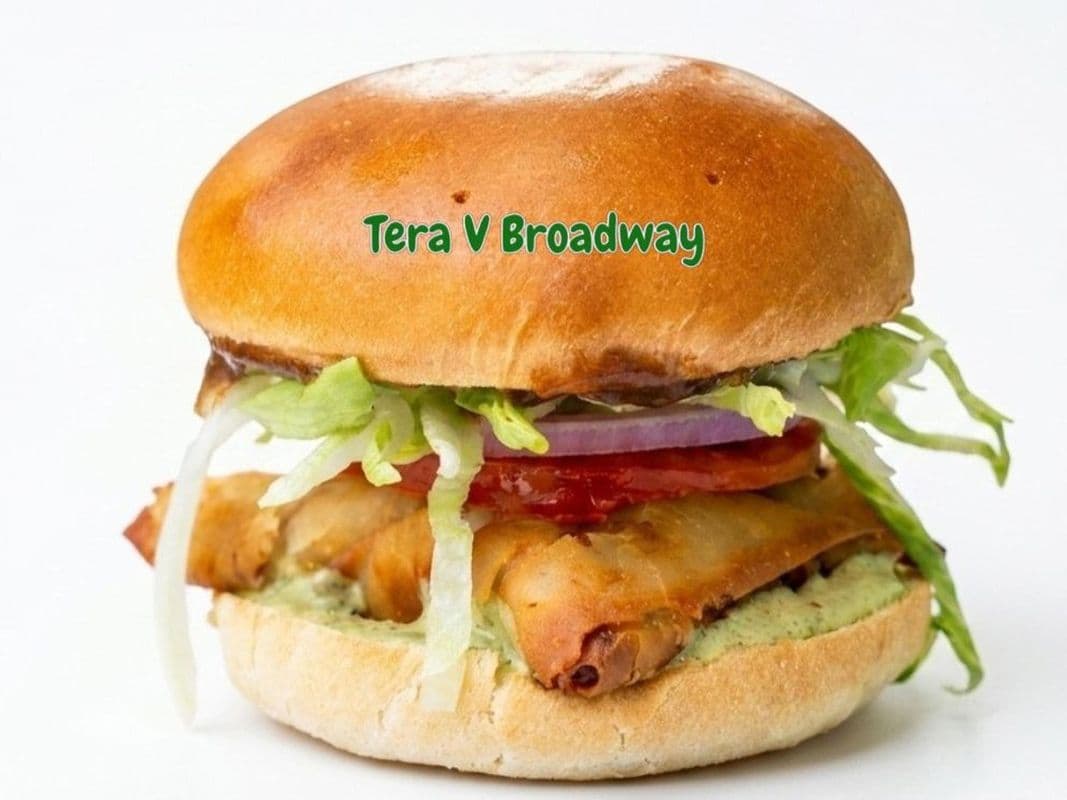 Original Samosa Burger (Potato Pea Samosa)