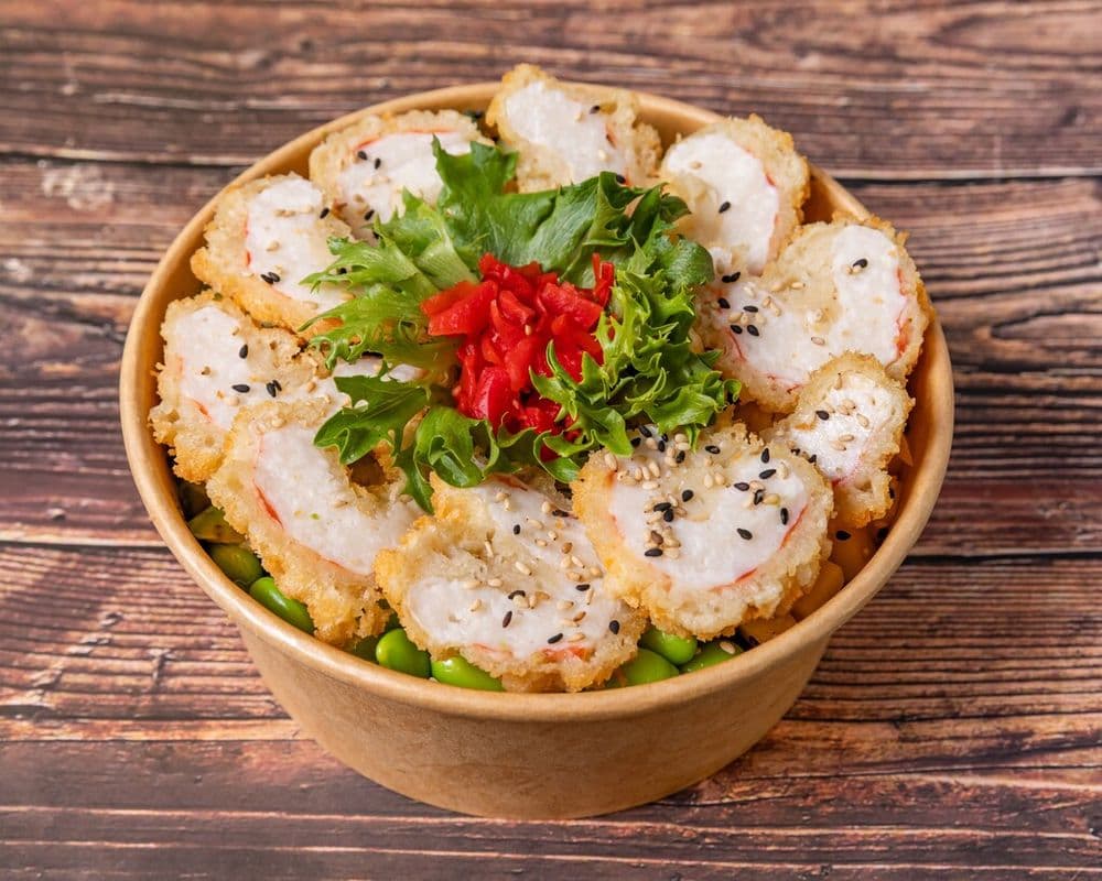 Poke crevettes tempura végane / Shrimp Vegan Tempura Poke