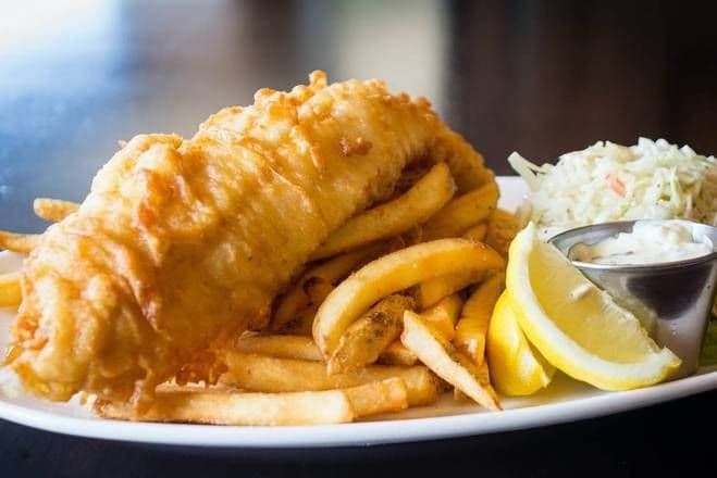 Haddock with Chips (2 pcs)